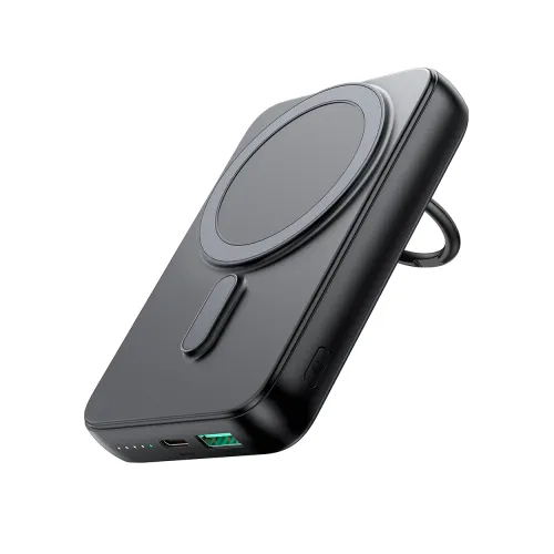 Joyroom JR-W050 20W 10000mah Magnetic Wireless Power Bank with Ring Holder.