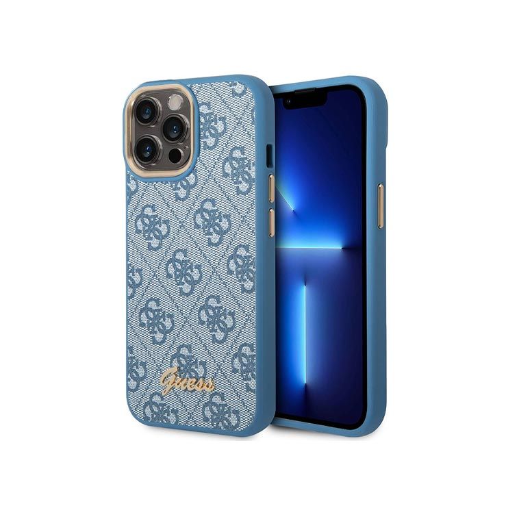 Guess PU Case with Metal Camera Outline for iPhone 14 Series