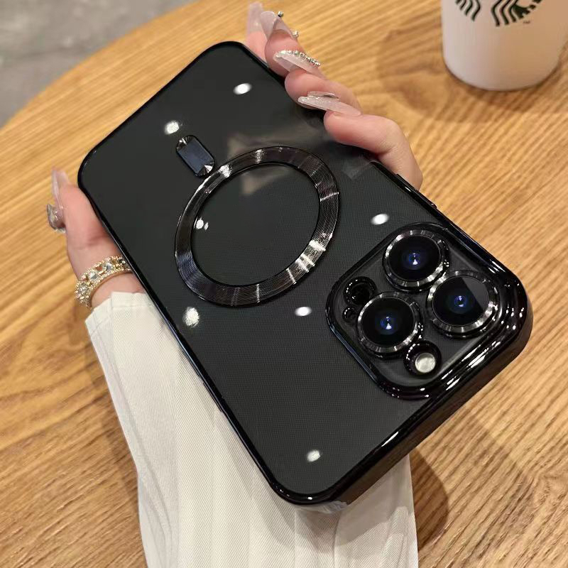 Luxury clear magnetic case for iPhone